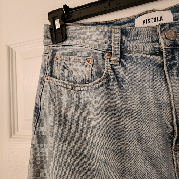PISTOLA Presley High Rise Relaxed Roller Jeans in By My Side Size 26 - Picture 8 of 14